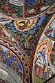 English: Dekorations on the outside of the church in Rila Monastery