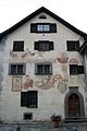 Haus von Sofia Sarganser u. Martin Capol (längstem Bündner seiner Zeit, darum sehr hohe Türen u. Räume) mit Ardüser-Malereien