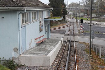 Stacja pośrednia Ruderbach i początek odcinka z zębatką