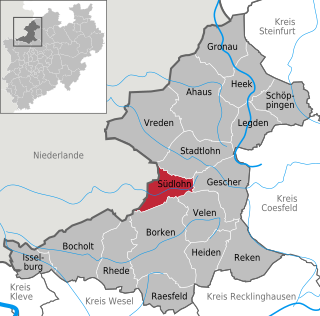 <span class="mw-page-title-main">Südlohn</span> Municipality in North Rhine-Westphalia, Germany