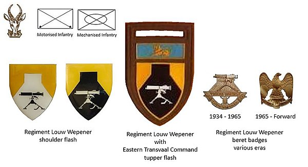 SADF era Regiment Louw Wepener insignia SADF era Regiment Louw Wepener insignia.jpg