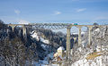 Le viaduc sur la Sitter, le plus haut pont ferroviaire de Suisse, entre Herisau et St-Gall