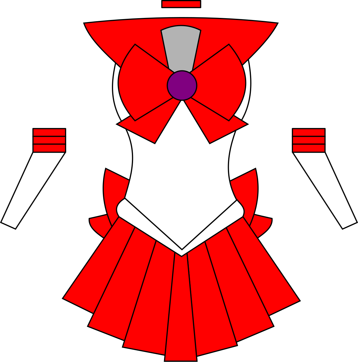 sailor mars transparent