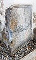 English: Grave altar for the commander of the II. and III. Italian Legion Valerius Claudius Quintus (CIL III 4855), exposed at the northwestern corner Deutsch: Grabaltar für den Kommandeur der II. und III. italienischen Legion Valerius Claudius Quintus (CIL III 4855), eingemauert an der nordwestlichen Ecke