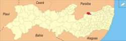 Localização de Santa Cruz do Capibaribe em Pernambuco