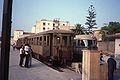 Treno ordinario delle allora SFS in sosta nell'area della stazione di Sassari destinata a capolinea delle ferrovie per Palau e per Sorso.