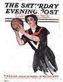 Saturday evening post 1906 Oct 06 featuring women's basketball