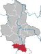 Lage des Burgenlandkreises in Sachsen-Anhalt