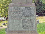 Monument in the Minersville Cemetery, Hill District, Pittsburgh