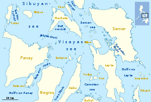The Samar Sea northeast of the Visayas Sea