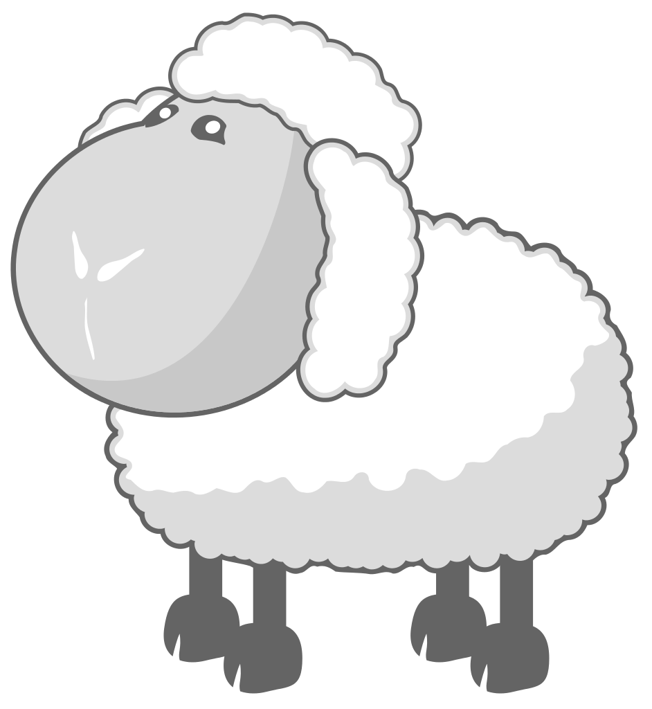 Download File:Sheep in gray.svg - Wikipedia