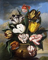 James Sillett, Blomme in 'n Vaas, met 'n Ruspe (ongedateerd), Norfolk Museums Versamelings