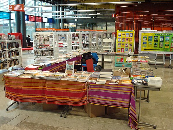 Copies of Ahmed's autobiography Halgan iyo Hagardaamo: Taariikh Nololeed ("Struggle and Conspiracy: A Memoir") and other books on display at the 2012 