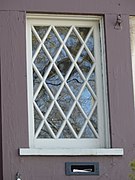 Fensterkreuze in einem Altbau, angelehnt an den Stil des 17. Jahrhunderts