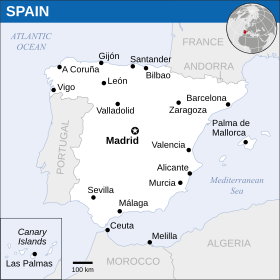 Mapa de Espanha