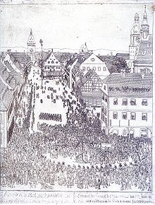 Johannes Ruland (1744-1830): Erection of the Liberty Pole in Speyer Speyer Freiheitsbaum 1798.jpeg