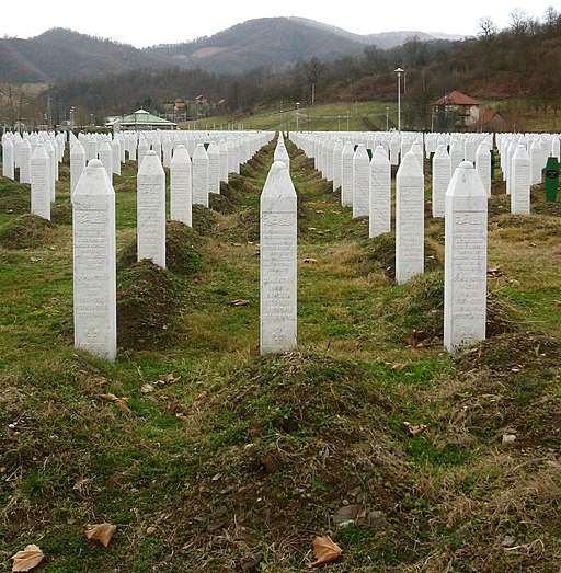 Srebrenica massacre memorial gravestones 2009 3