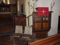 Miniatuur voor Bestand:St Calixtus, West Down, pulpit - geograph.org.uk - 4574543.jpg