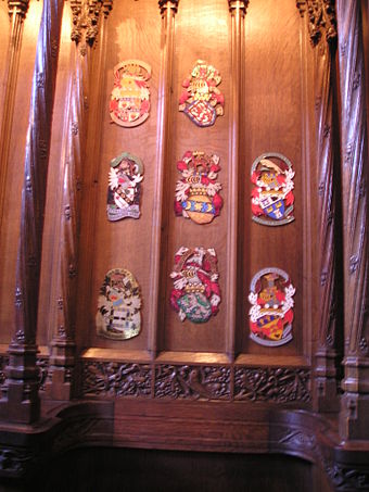 Stall plates of Knights of the Thistle