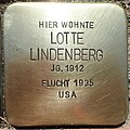 image=File:Stolperstein Bruchhausen-Vilsen Bahnhofstraße 53 Lotte Lindenberg.jpg