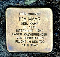 Stolperstein Ida Maas, Aachen (5).JPG