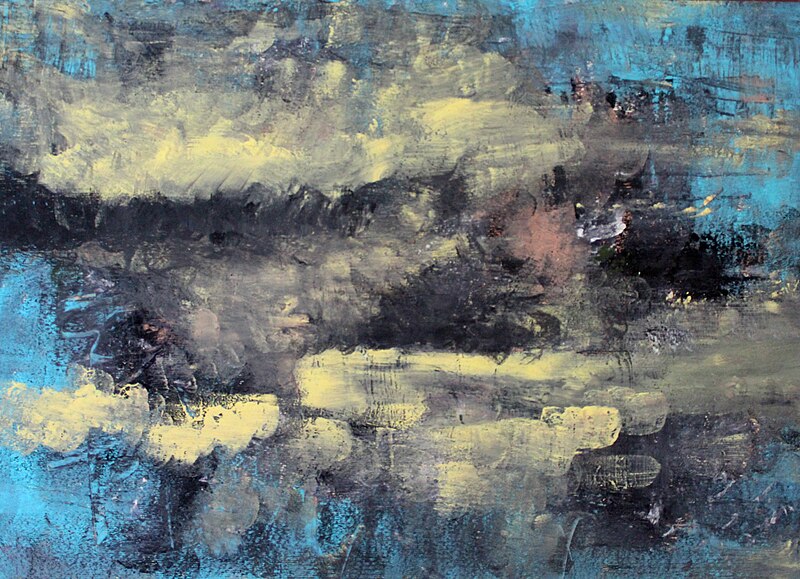 File:Stormy weather- 32x45cm Oil on Paper by Kinga Ogieglo.jpg