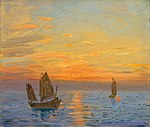 Sunrise (The Sea) by Fujishima Takeji.jpg