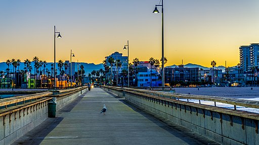 Venice Beach Pier හි හිරු උදාව (2014)