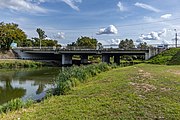 English: Svislač river near Dzianisaŭskaja street. Minsk, Belarus Беларуская: Рака Свіслач каля вуліцы Дзянісаўскай. Мінск, Беларусь Русский: Река Свислочь около улицы Денисовской. Минск, Беларусь