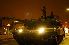 Stridsvagn 122 during an urban warfare exercise, 2006