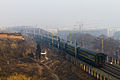 Chinese Railway T165 train near Weinan Station