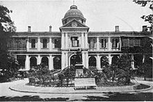 The first French Municipal Council building on rue du Consulat, c. 1908 Tcitp d380 french municipal council offices in shanghai.jpg