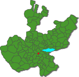 Localização de Techaluta de Montenegro em Jalisco