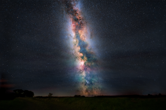 The Milky Way with cosmic dust