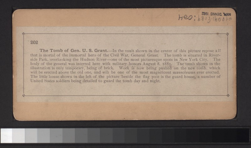 File:Tomb of Gen. Grant, Riverside Drive, N.Y (NYPL b11708042-G91F189 024B).tiff