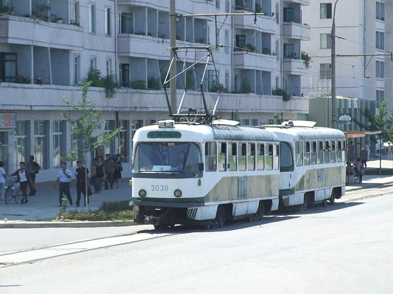 File:Tram in Pyongyag.JPG