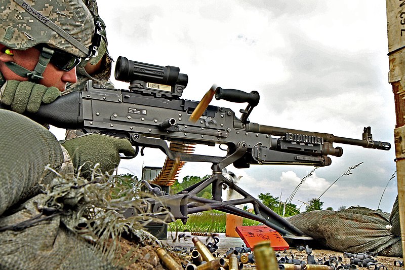 File:U.S. Army Spc. Scott Stephenson, with the 148th Infantry Battalion, Ohio Army National Guard, qualifies with an M240B machine gun at Camp Perry, Ohio, June 2, 2013 130602-A-ND918-001.jpg