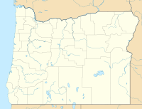 Lagekarte von Oregon in den USA
