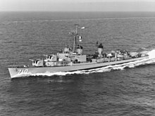 USS Gearing (DD-710) in the Mediterranean Sea in 1960.jpg