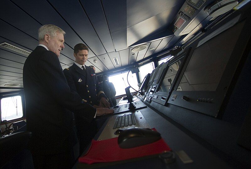 File:US Navy 101027-N-5549O-114 Secretary of the Navy (SECNAV) the Honorable Ray Mabus, left, tours the French navy amphibious assault ship FNS Mistral.jpg