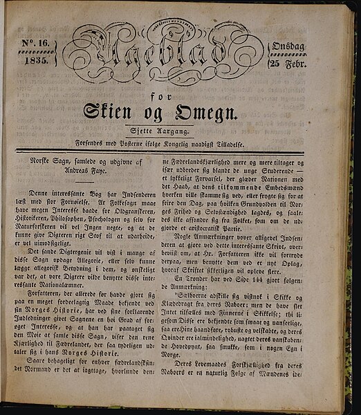 File:Ugeblad for Skien og Omegn No 16 Onsdag 25 Febr 1835 s 62.jpg