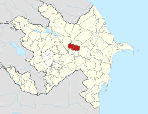 Округот во рамките на Азербејџан.