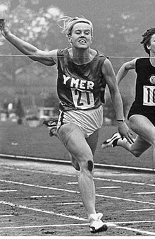 Ulla-Britt Wieslander defended her 100 m and 200 m titles to lead the Swedish women to a second team title Ulla-Britt Wieslander 1965.jpg