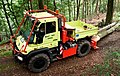 Unimog 405 (UGN) in Germany used for forestry and arboriculture (cropped).jpg