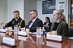 Thumbnail for File:United States Deputy Secretary of Defense Kathleen Hicks hosts Australian Minister for Defense Industry Pat Conroy for a meeting at the Pentagon on 9 April 2024 - 5.jpg