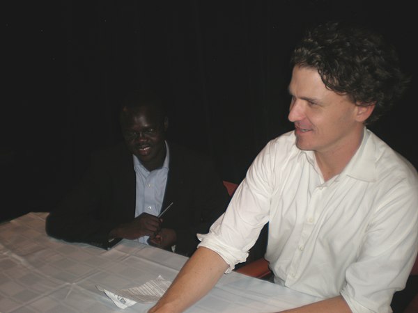 Eggers worked with Sudan refugee Valentino Achak Deng to tell a fictionalized account of Achak's life story.