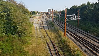 <span class="mw-page-title-main">Lunderskov–Esbjerg railway line</span> Railway line in Denmark