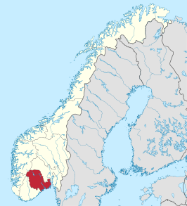 Kaart van Vestfold og Telemark fylke