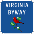 De Byway-markering van Virginia