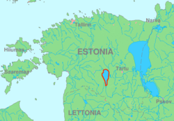 Virecké jezero na mapě